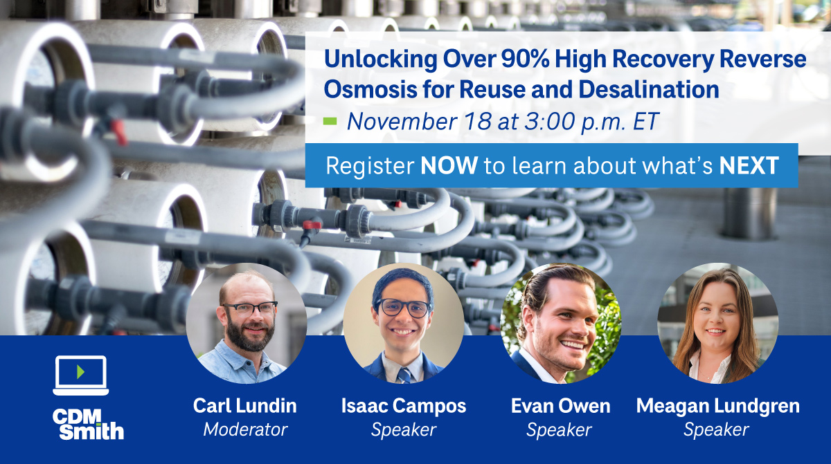 High Recovery Reverse Osmosis for Reuse and Desalination Webinar